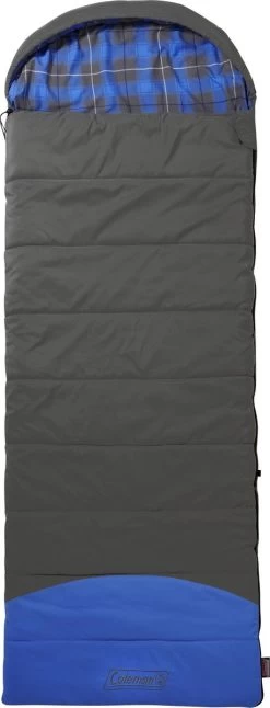 Coleman Basalt Single Slaapzak - 225 X 80 Cm - Grijs/blauw - Extra Lang