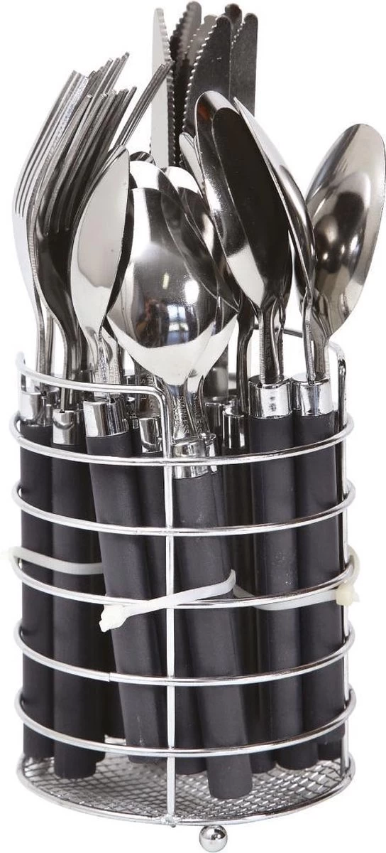 Bo-Camp - Bestekset - In Mandje - 24-Delig - 6 Persoons - Afbeelding 4