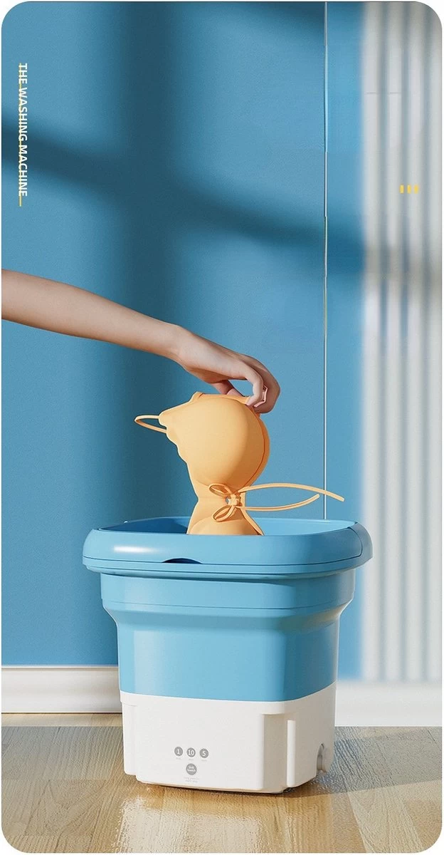 Mini Wasmachine - Camping Wasmachine - Opvouwbare Wasmachine - Handwasmachine - Fruitwasser - Kampeer Wasmachine - Valentijn - Wasdroger - Afbeelding 13