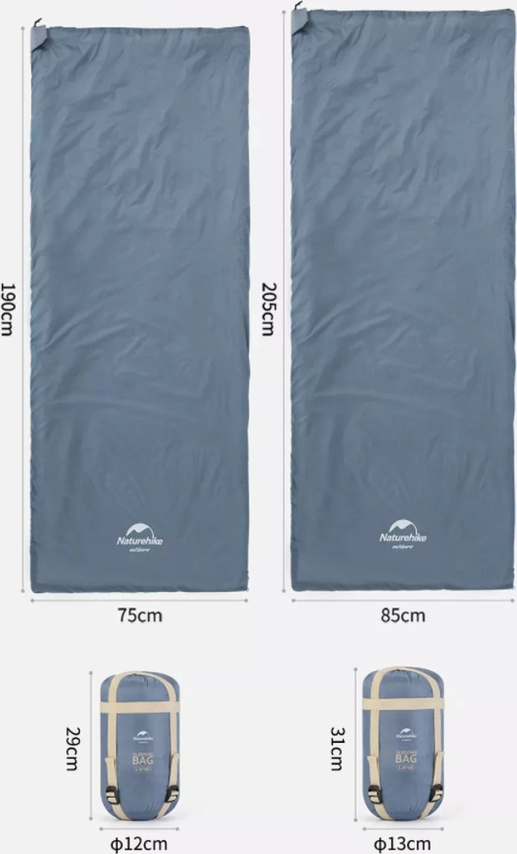 Naturehike® Slaapzak - Lichtgewicht - 205*85cm - Compact - Waterdicht - 3 Seizoenen Slaapzak Lente, Zomer & Herfst - Outdoor - Slaapzakken Volwassen & Kinderen - Afbeelding 10