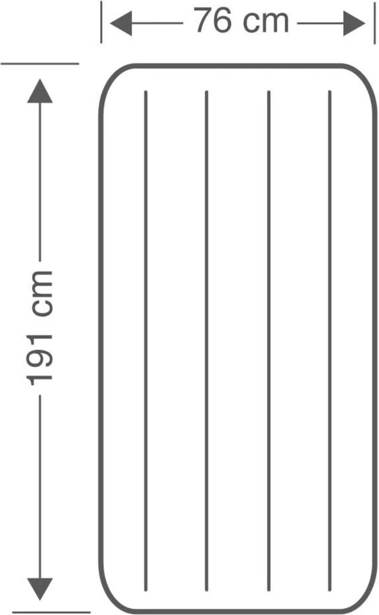 Intex Luchtbed - Downy - Formaat: Cot - B76 X L191 X H25 Cm - Ingebouwde Voetpomp- Met Reparatieset - Afbeelding 6