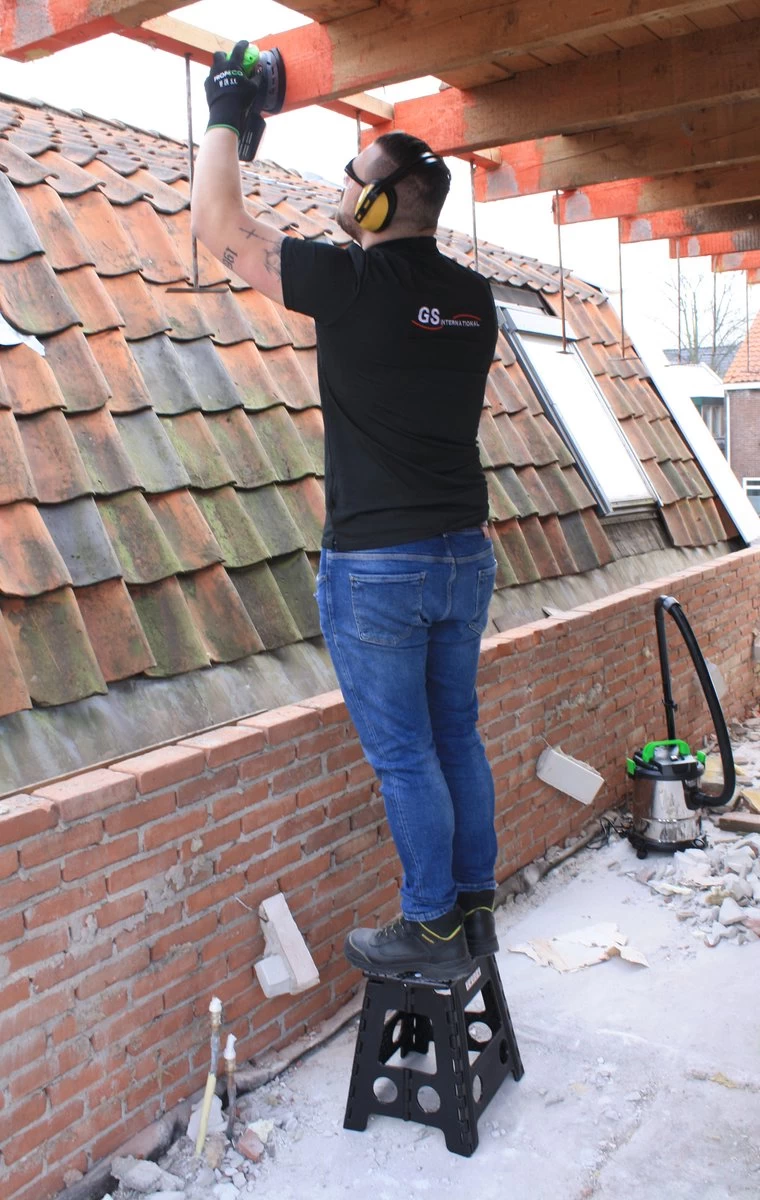 Profeco XL Opstapkrukje Inklapbaar - Krukje - Opstapje - Hoogte; 40 Cm - Zwart - Afbeelding 3