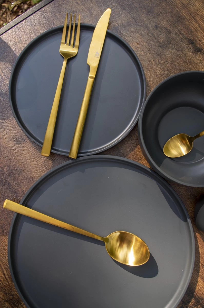 Bo-Camp Industrial - Servies - Patom - 100% Melamine - 16-Delig Servies - Afbeelding 5