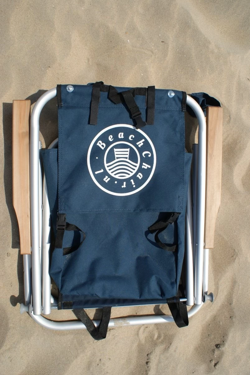 Strandstoel Verstelbaar Rugleuning 4 Standen Rugzak Inklapbaar Beach Chair Opvouwbaar - Afbeelding 5