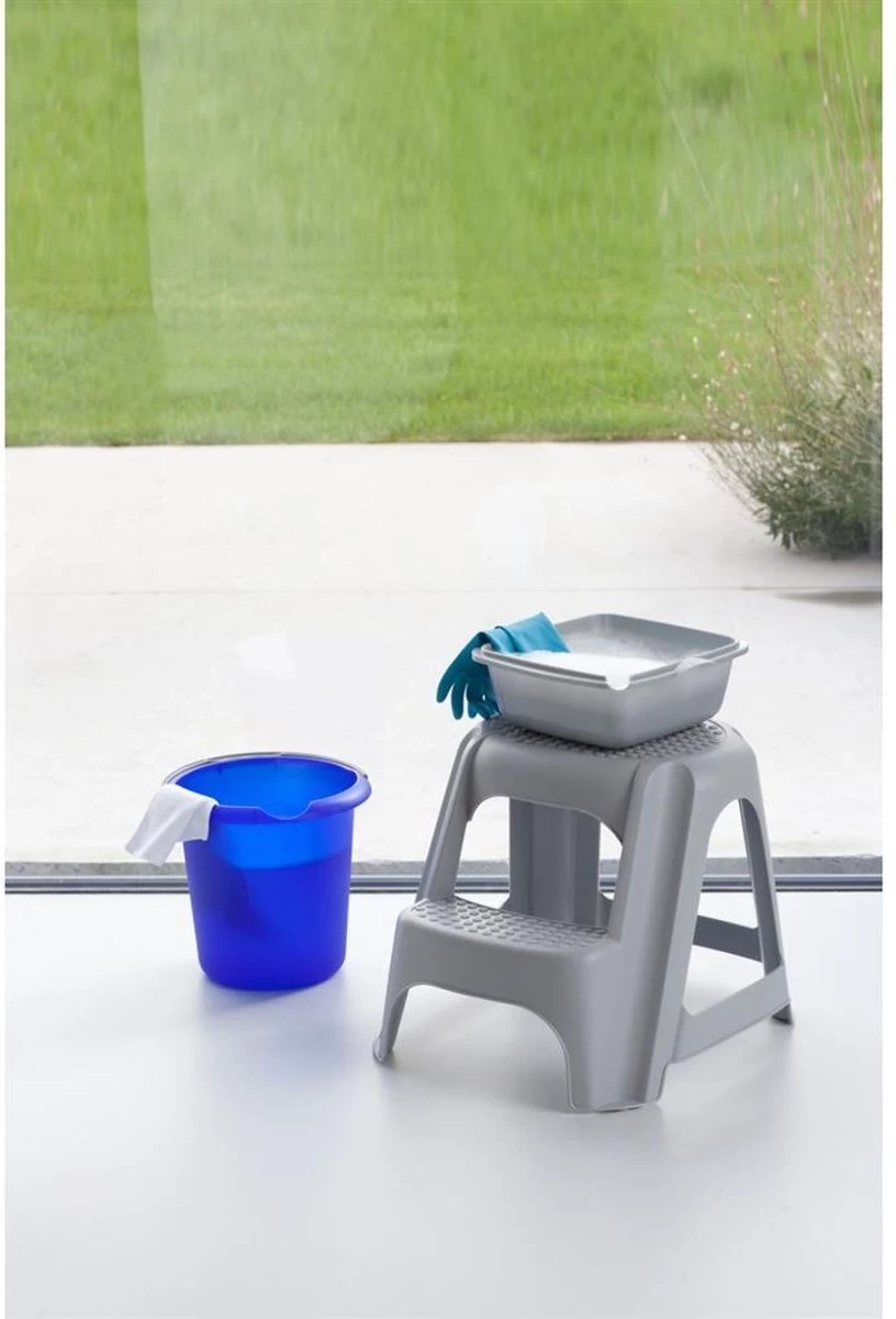 Curver One Step Opstapje Krukje - Lichtgrijs - Afbeelding 3