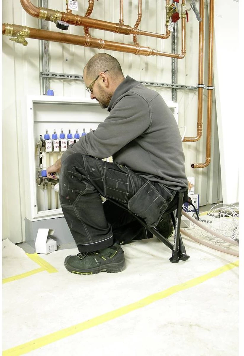 Walkstool - 3-Poots Krukje - Comfort 55 Cm - Verstelbaar - Zwart - Afbeelding 10