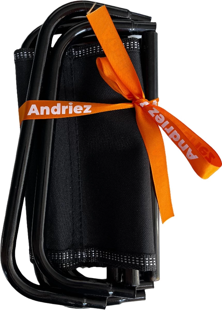 Mini Opvouwbaar Reis Stoeltje Compact Camping Krukje Zwart - Afbeelding 2