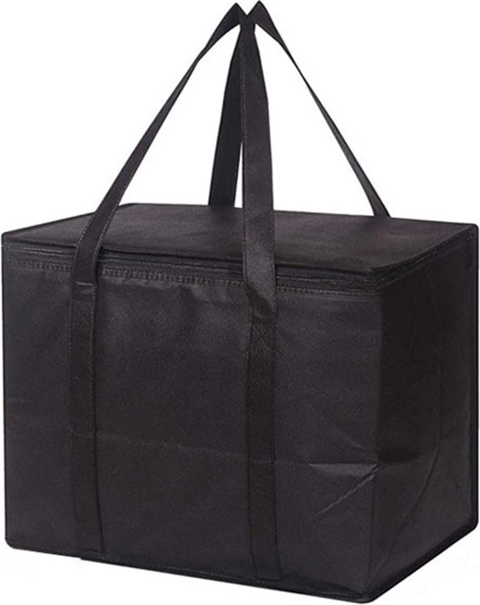 Merkloos 2 Stuks Geïsoleerde Koeltas Met Bodemplaat - Zwart - Afbeelding 8